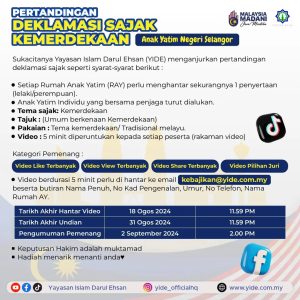PERTANDINGAN DEKLAMASI SAJAK KEMERDEKAAN ANAK YATIM NEGERI SELANGOR